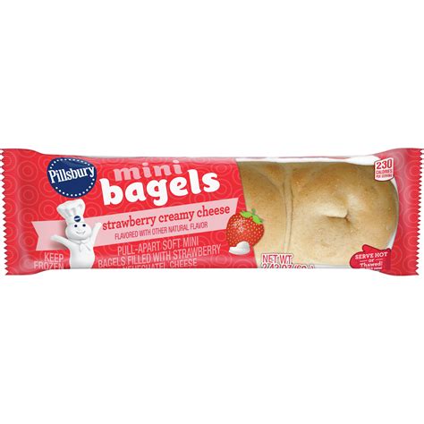 Mini bagels pillsbury - PillsburyTM Mini Bagels Cinnamon, provide a twist on a kid favorite, providing great tasting product in a quick and easy to eat form. Individually wrapped. Meets USDA whole grain …